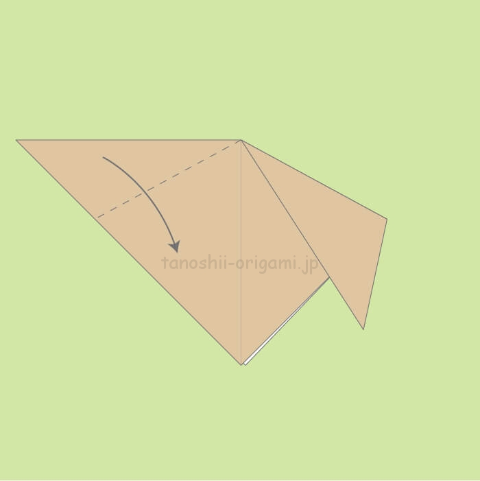 犬 折り紙の折り方を折り図 Youtubeで解説 折り紙1枚でかわいい たのしい折り紙