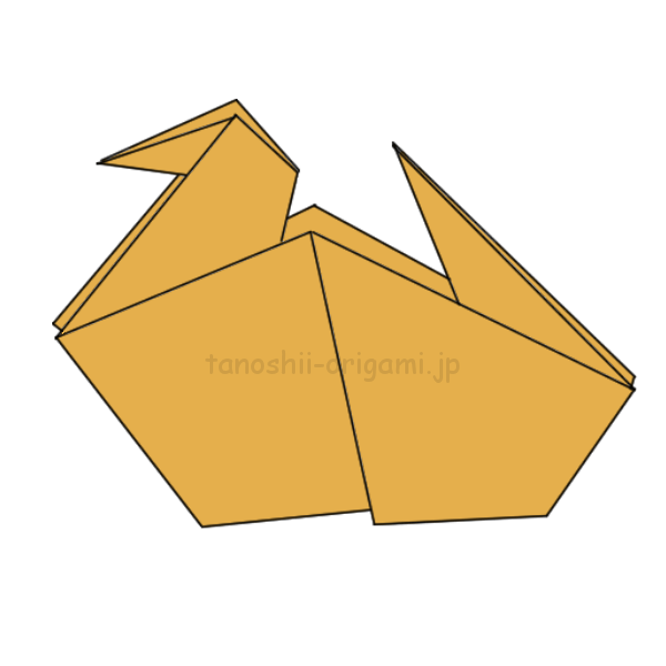 折り紙 アヒルの作り方を動画で紹介 簡単で3歳年少の工作にも たのしい折り紙