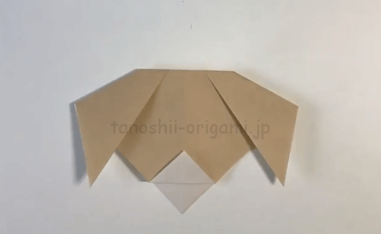 犬 折り紙の折り方を折り図 Youtubeで解説 折り紙1枚でかわいい たのしい折り紙