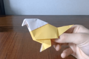 折り紙の小鳥完成