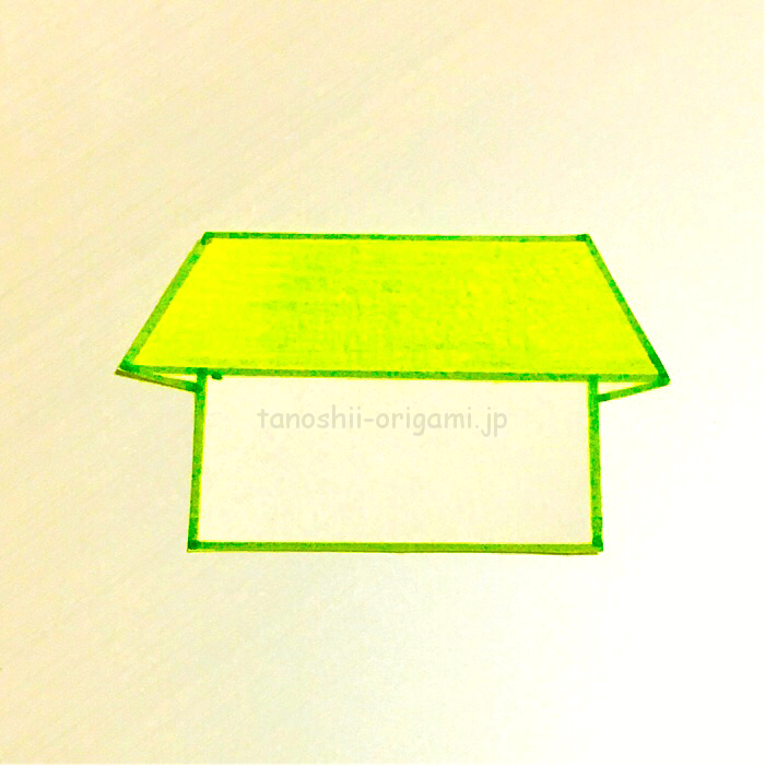 折り紙の家 いえ の簡単な折り方をイラストで紹介 クリスマスの飾りにもおすすめ たのしい折り紙