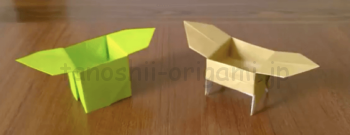 折り紙の三方 さんぼう の作り方 取っ手付き 足つきでお月見や節分にぴったり たのしい折り紙