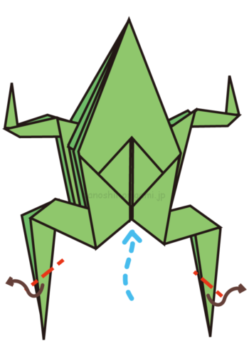 折り紙のカエルの折り方 立体でリアルな作り方を動画と折り図で紹介 たのしい折り紙