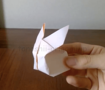 折り紙の立体のうさぎの折り方