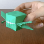 折り紙の航空小包の折り方