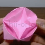 折り紙の花箱の折り方 (2)