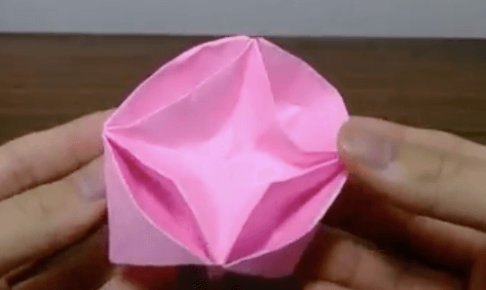 折り紙の花箱の折り方 (2)