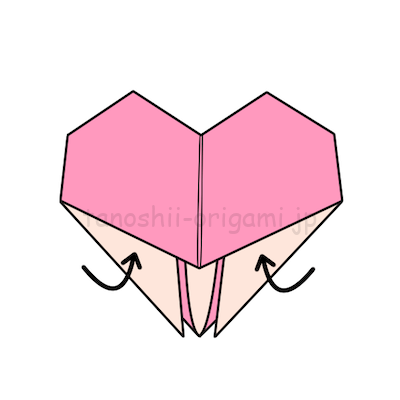 折り紙のハートの簡単な作り方を図解 1枚でできる基本の折り方とは たのしい折り紙