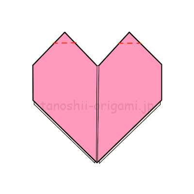 折り紙のハートの簡単な作り方を図解 1枚でできる基本の折り方とは たのしい折り紙